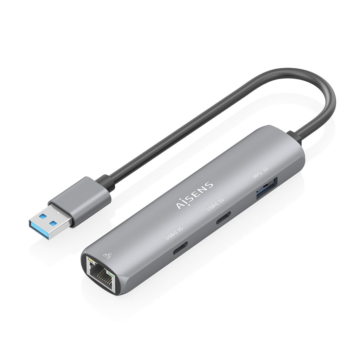 USB Hub Aisens ASUC-4P036-GR Grey