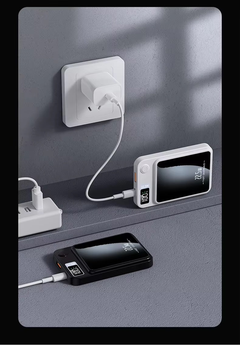 Magnetic Wireless Power Bank, Super Fast Charging, Portable External Battery Power Bank .