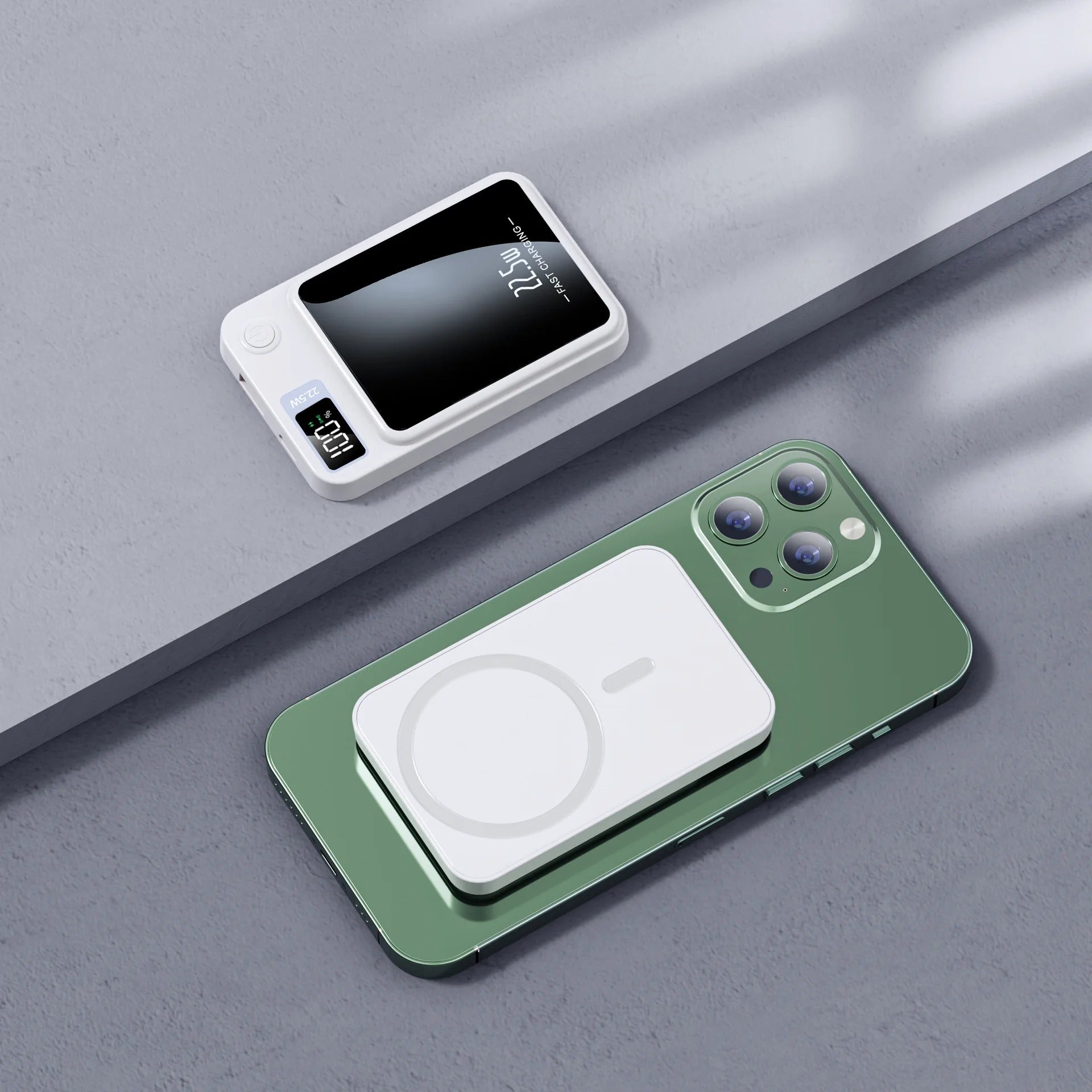 Magnetic Wireless Power Bank, Super Fast Charging, Portable External Battery Power Bank .